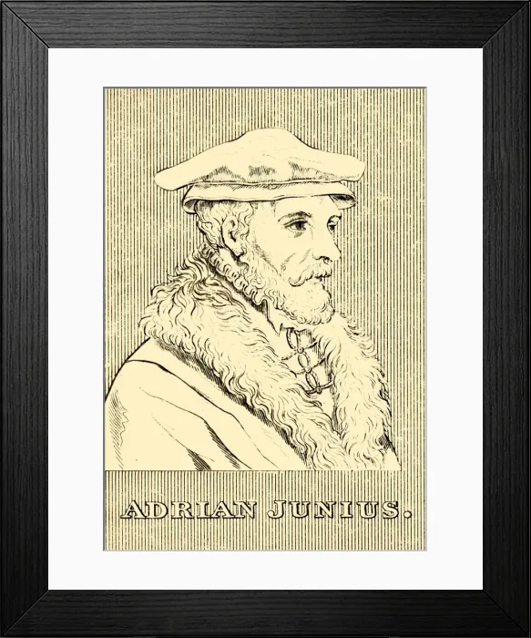 Framed Print : Adrian Junius, (1511-1575), 1830. Creator: Unknown Framed Print : Adrian Junius, (1511-1575), 1830. Creator: Unknown