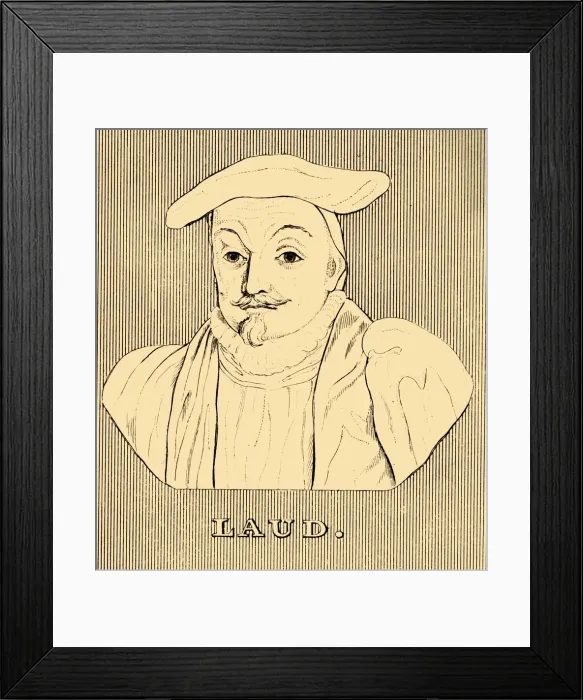 Framed Print : Laud, (1573-1645), 1830. Creator: Unknown Framed Print : Laud, (1573-1645), 1830. Creator: Unknown