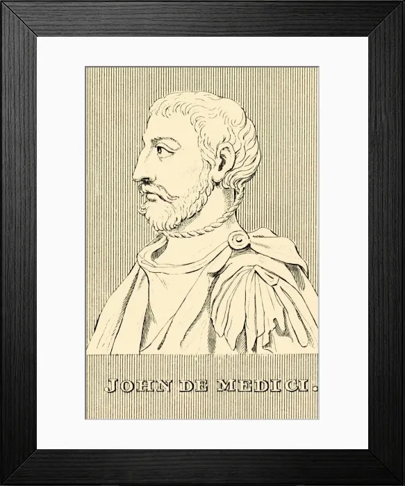 Framed Print : John De Medici, (1498-1526), 1830. Creator: Unknown Framed Print : John De Medici, (1498-1526), 1830. Creator: Unknown