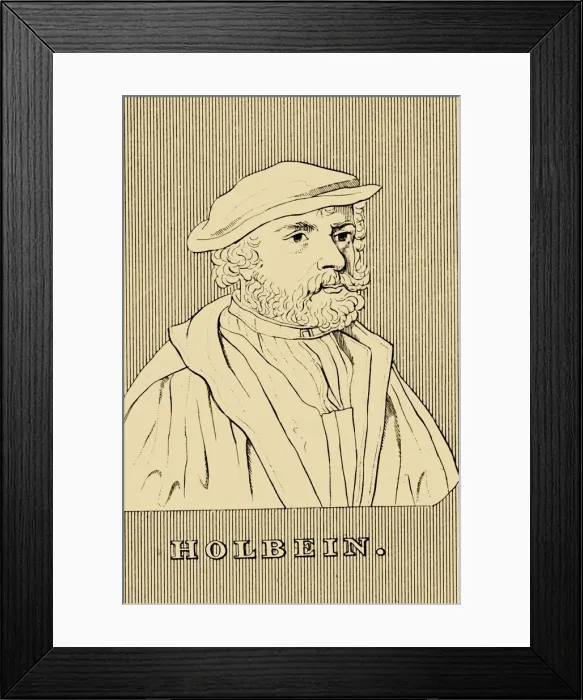 Framed Print : Holbein, (1497-1543), 1830. Creator: Unknown Framed Print : Holbein, (1497-1543), 1830. Creator: Unknown