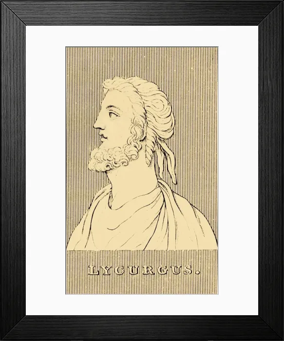 Framed Print : Lycurgus, (fl c820 BC), 1830. Creator: Unknown Framed Print : Lycurgus, (fl c820 BC), 1830. Creator: Unknown