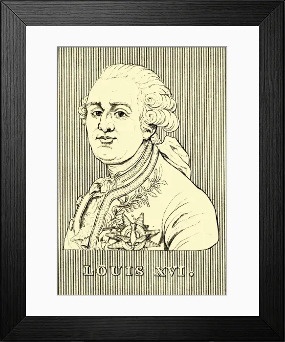 Framed Print : Louis XVI, (1754-1793), 1830. Creator: Unknown Framed Print : Louis XVI, (1754-1793), 1830. Creator: Unknown