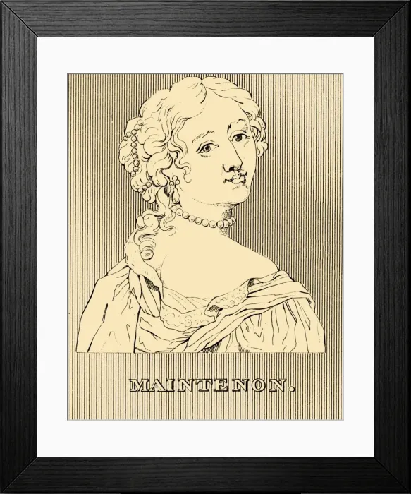 Framed Print : Maintenon, (1635-1719), 1830. Creator: Unknown Framed Print : Maintenon, (1635-1719), 1830. Creator: Unknown