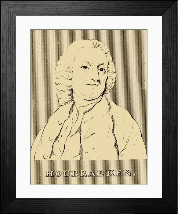 Framed Print : Houbraeken, (1698-1780), 1830. Creator: Unknown Framed Print : Houbraeken, (1698-1780), 1830. Creator: Unknown