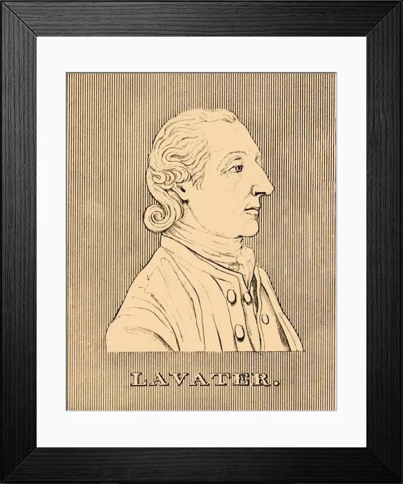 Framed Print : Lavater, (1741-1801), 1830. Creator: Unknown Framed Print : Lavater, (1741-1801), 1830. Creator: Unknown