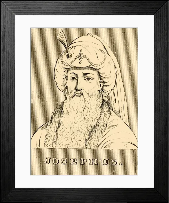 Framed Print : Josephus, (37 -c100), 1830. Creator: Unknown Framed Print : Josephus, (37 -c100), 1830. Creator: Unknown