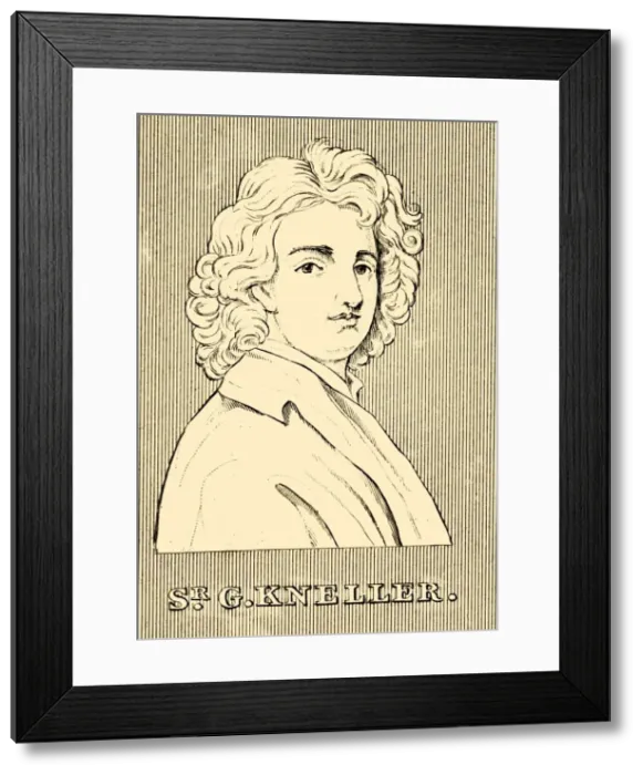 Framed Print : Sir. G. Kneller, (1646-1723), 1830. Creator: Unknown