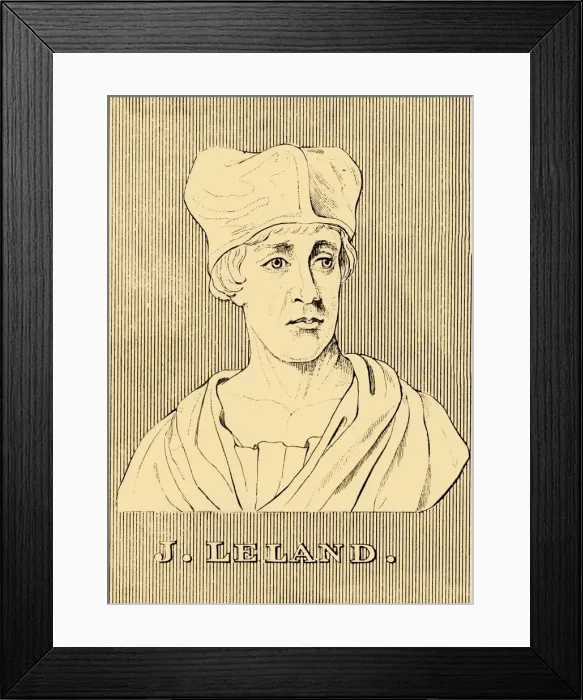 Framed Print : J. Leland, (c1503-1552), 1830. Creator: Unknown Framed Print : J. Leland, (c1503-1552), 1830. Creator: Unknown