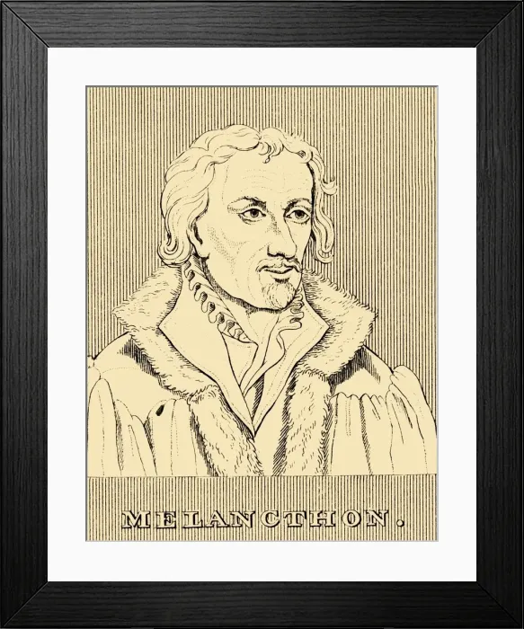 Framed Print : Melancthon, (1497-1560), 1830. Creator: Unknown Framed Print : Melancthon, (1497-1560), 1830. Creator: Unknown