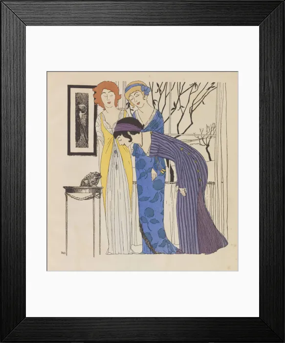 Framed Print : Les Robes des Paul Poiret, 1908. Creator: Iribe, Paul (1883-1935) Framed Print : Les Robes des Paul Poiret, 1908. Creator: Iribe, Paul (1883-1935)