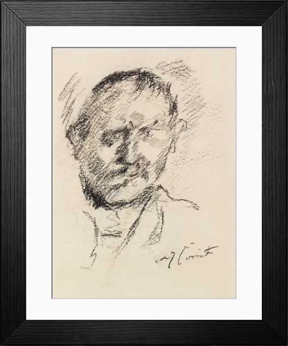 Framed Print : Self-Portrait, c. 1925. Creator: Corinth, Lovis (1858-1925) Framed Print : Self-Portrait, c. 1925. Creator: Corinth, Lovis (1858-1925)
