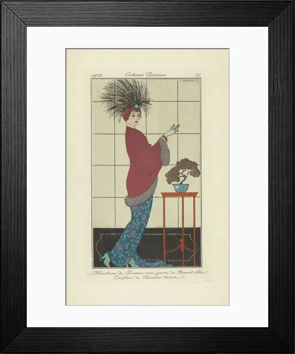 Framed Print : Journal des dames et des modes, 1912. Creator: Barbier, George (1882-1932) Framed Print : Journal des dames et des modes, 1912. Creator: Barbier, George (1882-1932)
