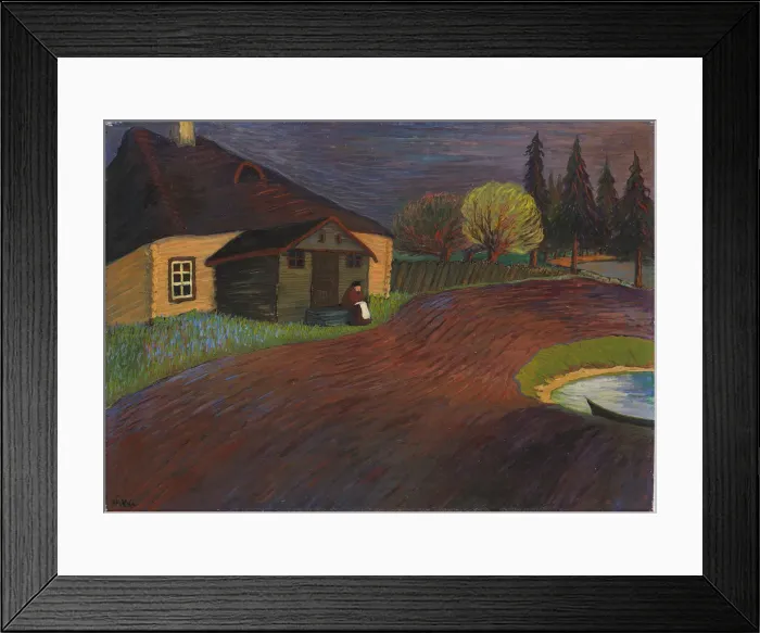 Framed Print : The memory, 1907-1908. Creator: Werefkin, Marianne, von (1860-1938) Framed Print : The memory, 1907-1908. Creator: Werefkin, Marianne, von (1860-1938)