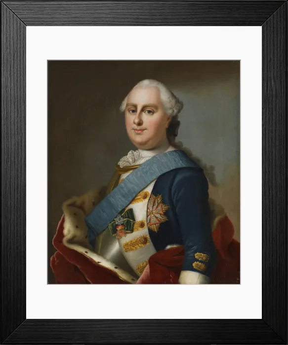 Framed Print : Portrait of Prince George William of Hesse-Darmstadt (1722-1782), ca 1760. Creator: Fiedler Framed Print : Portrait of Prince George William of Hesse-Darmstadt (1722-1782), ca 1760. Creator: Fiedler
