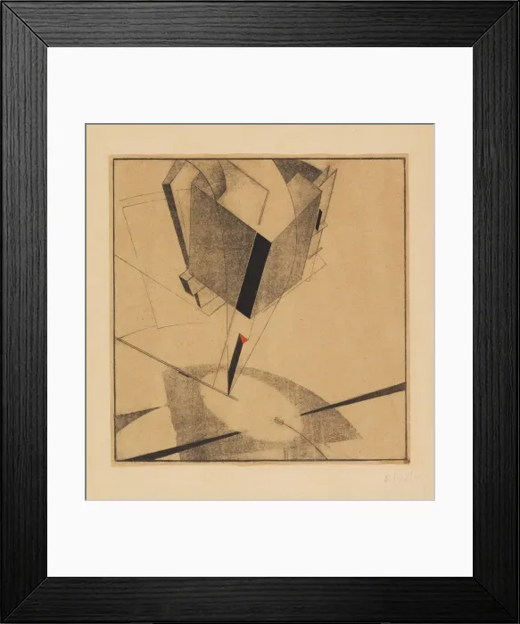Framed Print : Proun 5A, 1919. Creator: Lissitzky, El (1890-1941) Framed Print : Proun 5A, 1919. Creator: Lissitzky, El (1890-1941)