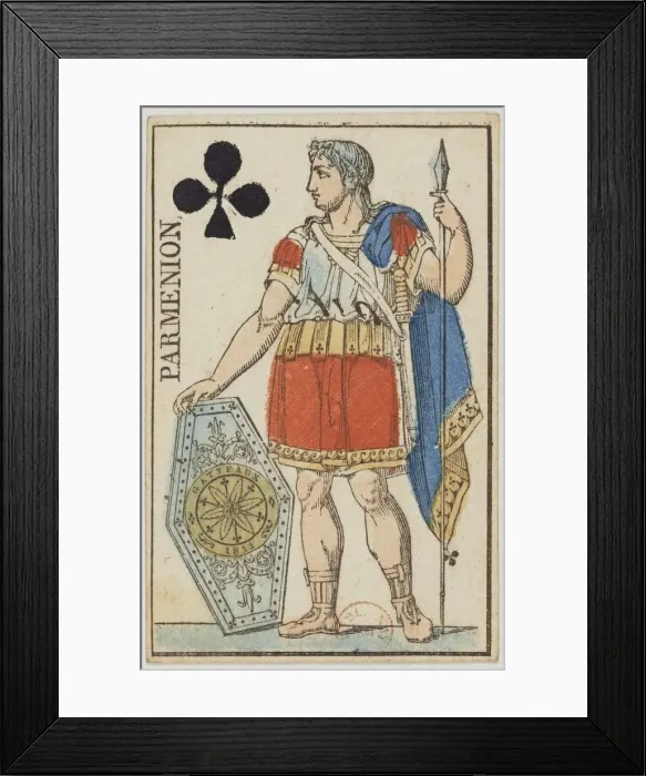 Framed Print : Parmenion. From: Cartes de tete d un jeu au portrait de l Empire, 1811. Creator: Gatteaux Framed Print : Parmenion. From: Cartes de tete d un jeu au portrait de l Empire, 1811. Creator: Gatteaux
