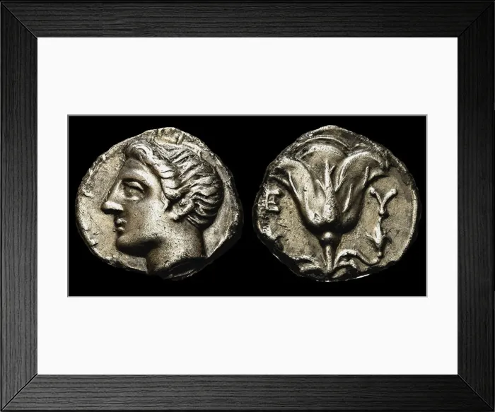 Framed Print : Memnon of Rhodes. Drachma, ca 350 BC. Creator: Numismatic, Ancient Coins Framed Print : Memnon of Rhodes. Drachma, ca 350 BC. Creator: Numismatic, Ancient Coins