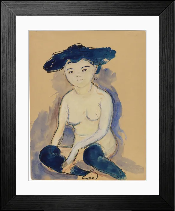Framed Print : Helene (with fashionable Japanese hairstyle), 1909. Creator: Werefkin, Marianne, von (1860-1938) Framed Print : Helene (with fashionable Japanese hairstyle), 1909. Creator: Werefkin, Marianne, von (1860-1938)