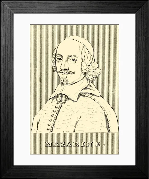 Framed Print : Mazarine, (1602-1661), 1830. Creator: Unknown Framed Print : Mazarine, (1602-1661), 1830. Creator: Unknown