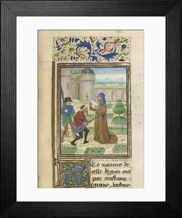 Framed Print : The Death of Parmenion, ca 1470-1475. Creator: Master of the Jardin de vertueuse consolation Framed Print : The Death of Parmenion, ca 1470-1475. Creator: Master of the Jardin de vertueuse consolation