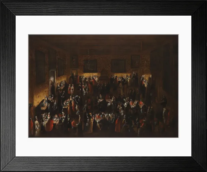 Framed Print : Masked Ball (Il ridotto), Mid of 17th cen Creator: Heintz, Joseph, the Younger Framed Print : Masked Ball (Il ridotto), Mid of 17th cen Creator: Heintz, Joseph, the Younger