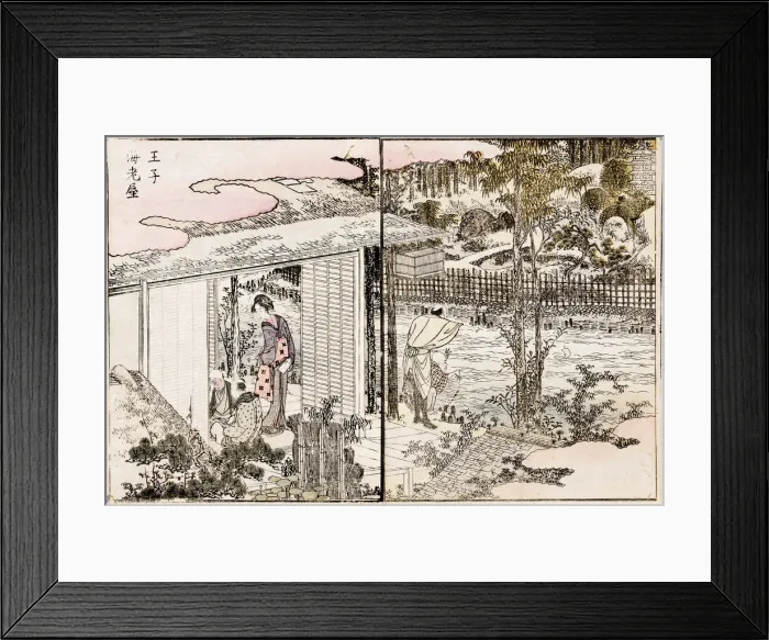 Framed Print : The restaurant Ebiya in Oji. From the series Pleasures in the Eastern Capital, 1802 Framed Print : The restaurant Ebiya in Oji. From the series Pleasures in the Eastern Capital, 1802