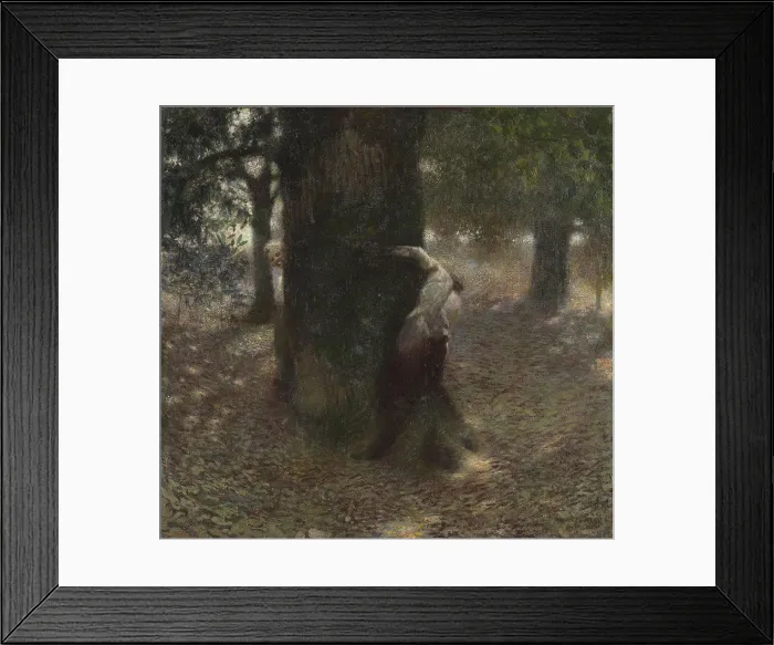Framed Print : The Tease, 1889. Creator: Stuck, Franz, Ritter von (1863-1928) Framed Print : The Tease, 1889. Creator: Stuck, Franz, Ritter von (1863-1928)