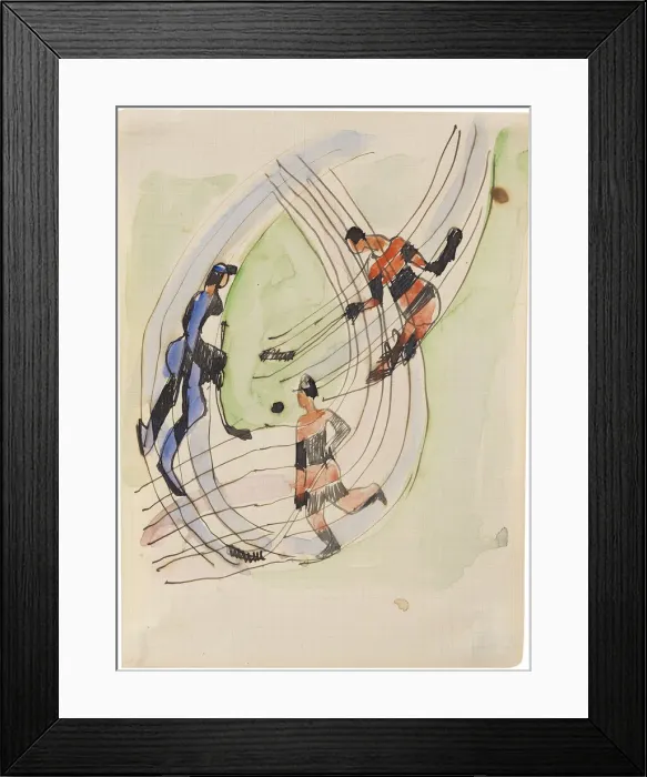 Framed Print : Hockey Players, ca 1934. Creator: Kirchner, Ernst Ludwig (1880-1938) Framed Print : Hockey Players, ca 1934. Creator: Kirchner, Ernst Ludwig (1880-1938)