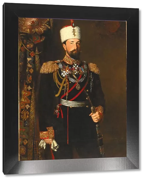 Portrait of Prince Alexander I of Bulgaria (1857-1893), 1881. Creator: Dielitz, Konrad Wilhelm