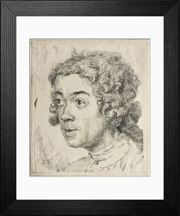 Framed Print : Self-Portrait, ca 1731. Creator: Liotard, Jean-Etienne (1702-1789) Framed Print : Self-Portrait, ca 1731. Creator: Liotard, Jean-Etienne (1702-1789)
