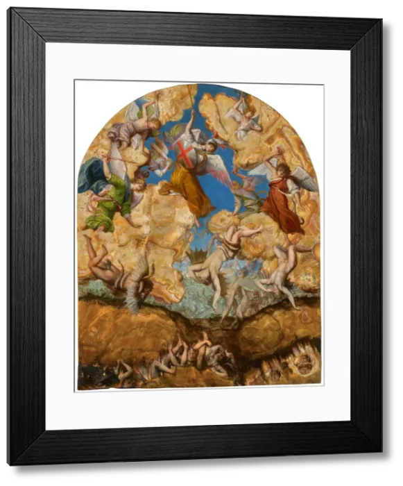 Framed Print : The Fall of the Rebel Angels, ca 1601. Creator: Gentileschi, Orazio (1563-1638) Framed Print : The Fall of the Rebel Angels, ca 1601. Creator: Gentileschi, Orazio (1563-1638)