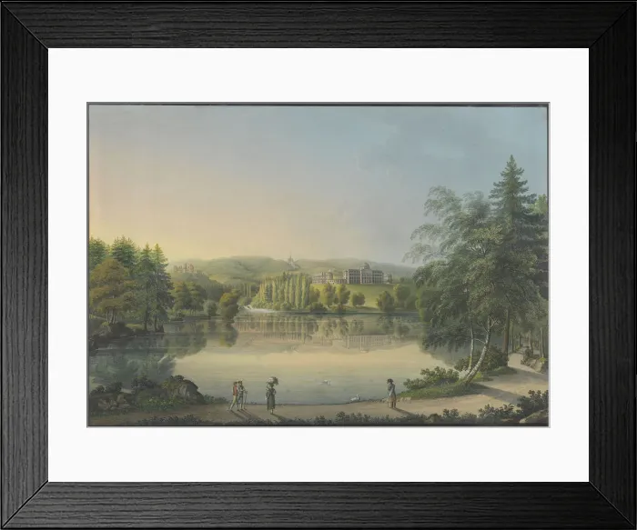 Framed Print : The Wilhelmshohe Castle near Kassel, ca 1820. Creator: Bleuler, Johann Heinrich (1758-1823) Framed Print : The Wilhelmshohe Castle near Kassel, ca 1820. Creator: Bleuler, Johann Heinrich (1758-1823)