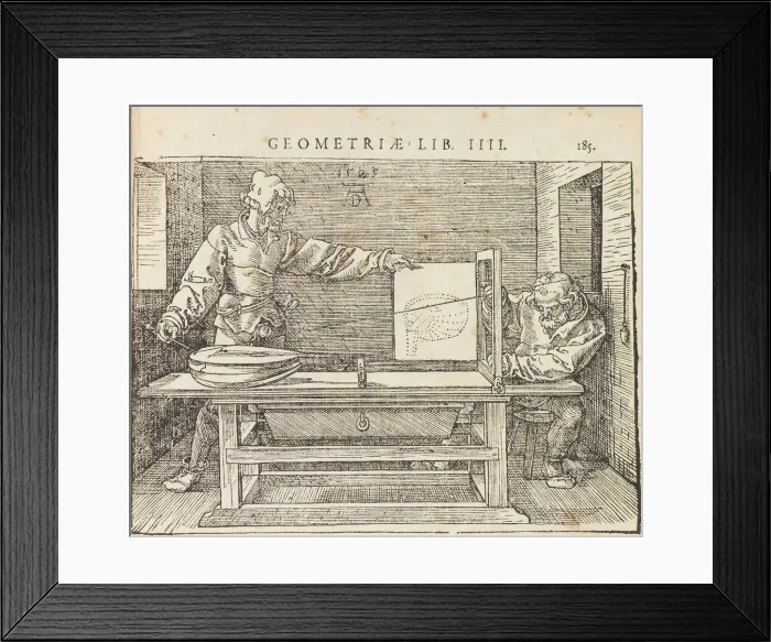 Framed Print : Institutionum geometricarum libri quatuor, 1528. Creator: Dürer, Albrecht (1471-1528) Framed Print : Institutionum geometricarum libri quatuor, 1528. Creator: Dürer, Albrecht (1471-1528)