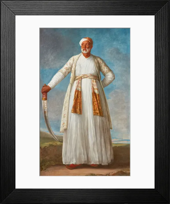 Framed Print : Portrait of Muhammad Dervish Khan, ambassador to the French court sent by Tipu Sultan, 1788 Framed Print : Portrait of Muhammad Dervish Khan, ambassador to the French court sent by Tipu Sultan, 1788