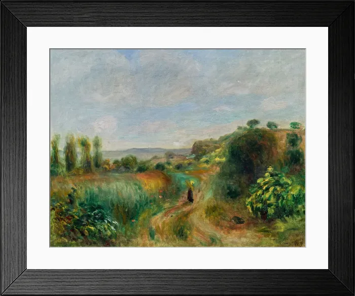 Framed Print : Paysage a Cagnes, c. 1898. Creator: Renoir, Pierre Auguste (1841-1919) Framed Print : Paysage a Cagnes, c. 1898. Creator: Renoir, Pierre Auguste (1841-1919)