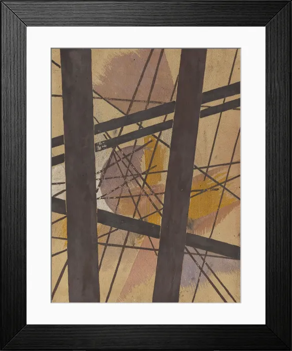 Framed Print : Space Force Composition, 1921-1922. Creator: Popova, Lyubov Sergeyevna (1889-1924) Framed Print : Space Force Composition, 1921-1922. Creator: Popova, Lyubov Sergeyevna (1889-1924)