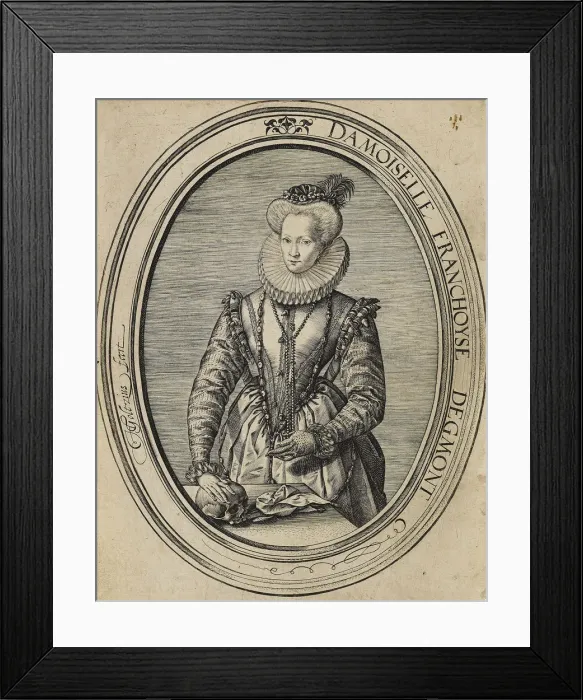 Framed Print : Francoise of Luxembourg, Countess of Gavre, Dame de Fiennes (1495-1557), 1580 Framed Print : Francoise of Luxembourg, Countess of Gavre, Dame de Fiennes (1495-1557), 1580