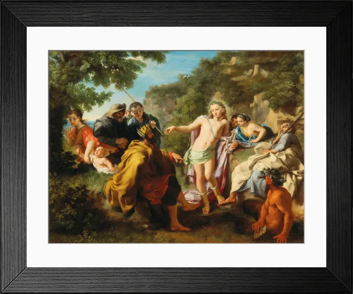 Framed Print : The Judgment Of Midas, First third of 18th cen Creator: Bianchi, Pietro (1694-1740) Framed Print : The Judgment Of Midas, First third of 18th cen Creator: Bianchi, Pietro (1694-1740)