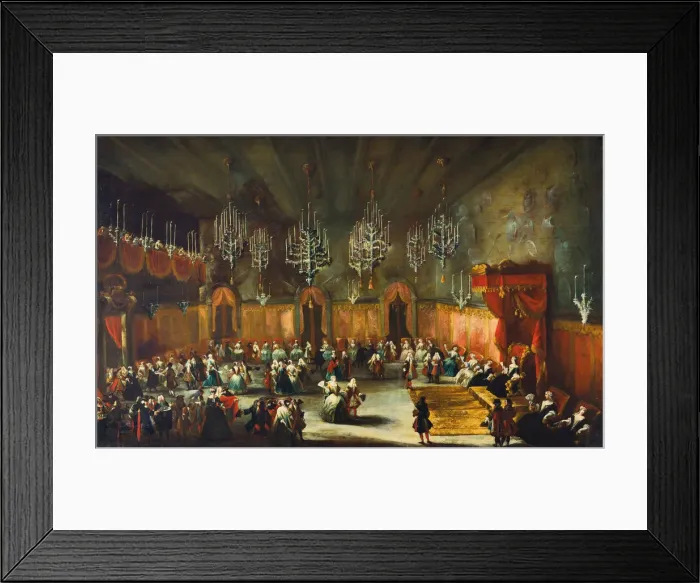 Framed Print : Ball in honor of Anna Maria Luisa de Medici, Electress of the Palatinate, ca. 1718-1719 Framed Print : Ball in honor of Anna Maria Luisa de Medici, Electress of the Palatinate, ca. 1718-1719