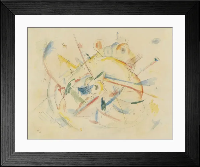 Framed Print : Untitled, 1915. Creator: Kandinsky, Wassily Vasilyevich (1866-1944) Framed Print : Untitled, 1915. Creator: Kandinsky, Wassily Vasilyevich (1866-1944)