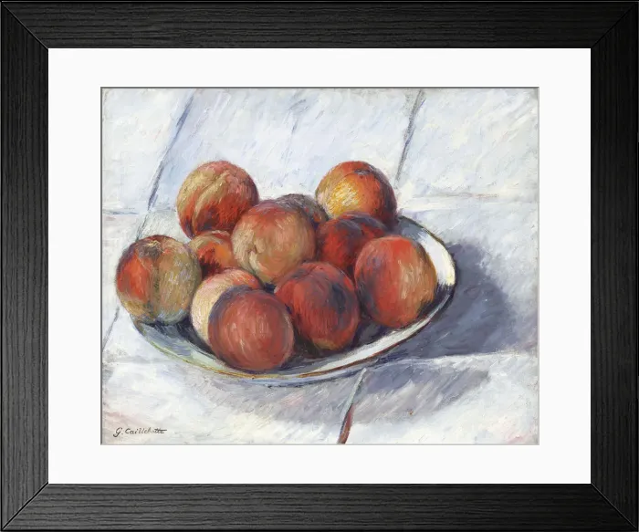 Framed Print : L Assiette de peches, c. 1882. Creator: Caillebotte, Gustave (1848-1894) Framed Print : L Assiette de peches, c. 1882. Creator: Caillebotte, Gustave (1848-1894)