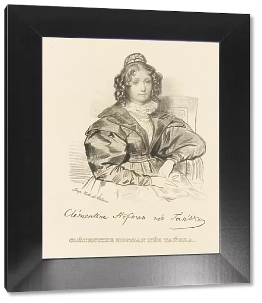 Portrait of Klementyna Hoffmanowa (1798-1845), c. 1840. Creator: Anonymous