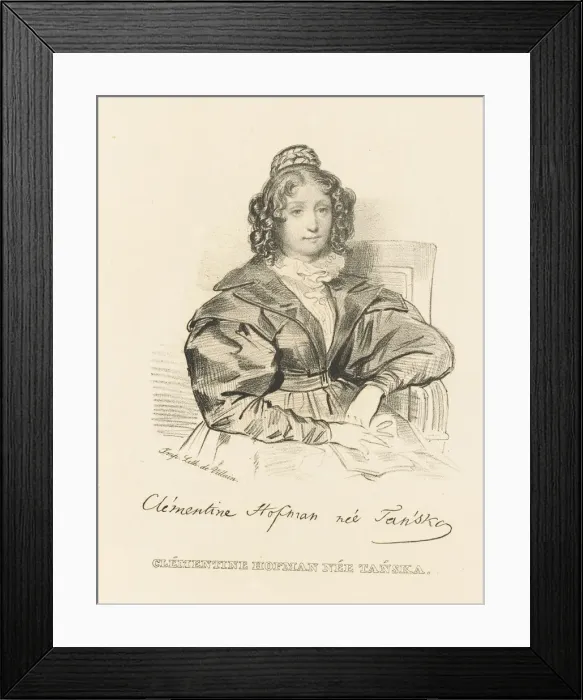 Framed Print : Portrait of Klementyna Hoffmanowa (1798-1845), c. 1840. Creator: Anonymous Framed Print : Portrait of Klementyna Hoffmanowa (1798-1845), c. 1840. Creator: Anonymous