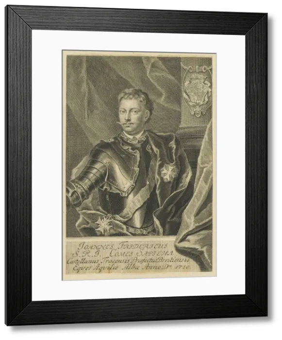 Framed Print : Portrait of Jan Fryderyk Sapieha (1680-1751), 1730. Creator: Anonymous Framed Print : Portrait of Jan Fryderyk Sapieha (1680-1751), 1730. Creator: Anonymous
