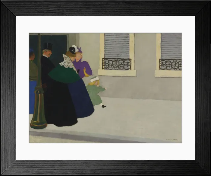 Framed Print : En promenade, c. 1895. Creator: Vallotton, Felix Edouard (1865-1925) Framed Print : En promenade, c. 1895. Creator: Vallotton, Felix Edouard (1865-1925)