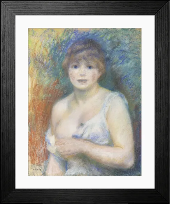 Framed Print : Femme demi-nue (Portrait of the Actress Jeanne Samary), ca 1879. Creator: Renoir, Pierre Auguste Framed Print : Femme demi-nue (Portrait of the Actress Jeanne Samary), ca 1879. Creator: Renoir, Pierre Auguste