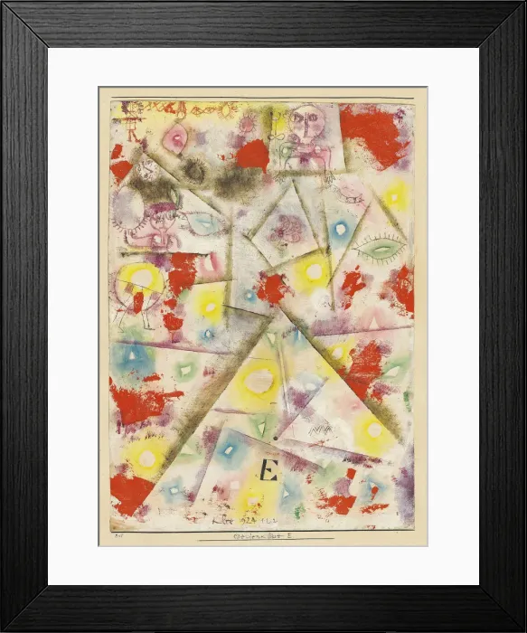Framed Print : Gedenkblatt E, 1924. Creator: Klee, Paul (1879-1940) Framed Print : Gedenkblatt E, 1924. Creator: Klee, Paul (1879-1940)