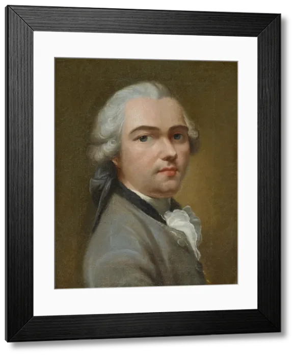 Framed Print : Self-Portrait, Mid of the 18th cen Creator: Tischbein, Johann Heinrich, the Elder (1722-1789) Framed Print : Self-Portrait, Mid of the 18th cen Creator: Tischbein, Johann Heinrich, the Elder (1722-1789)