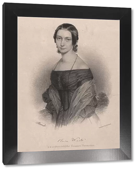 Portrait of Clara Wieck-Schumann (1819-1896), 1838. Creator: Staub, Andreas (1806-1839)