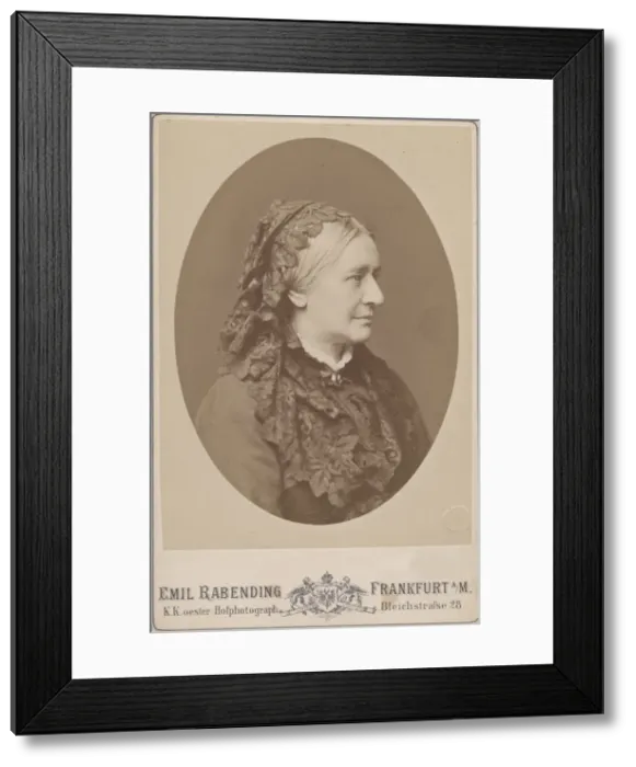 Framed Print : Portrait of Clara Wieck-Schumann (1819-1896), 1883. Creator: Rabending, Emil (1823-1886) Framed Print : Portrait of Clara Wieck-Schumann (1819-1896), 1883. Creator: Rabending, Emil (1823-1886)